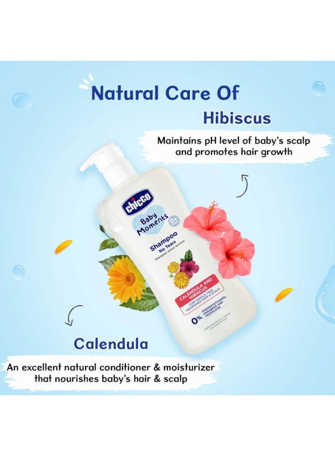 شيكو Chicco Baby Moments Shampoo for Tear-Free Bath times, Natural Ingredients, Suitable for baby’s tangle Free, smooth hair, No Phenoxyethanol and Parabens (500ml) - Image 5